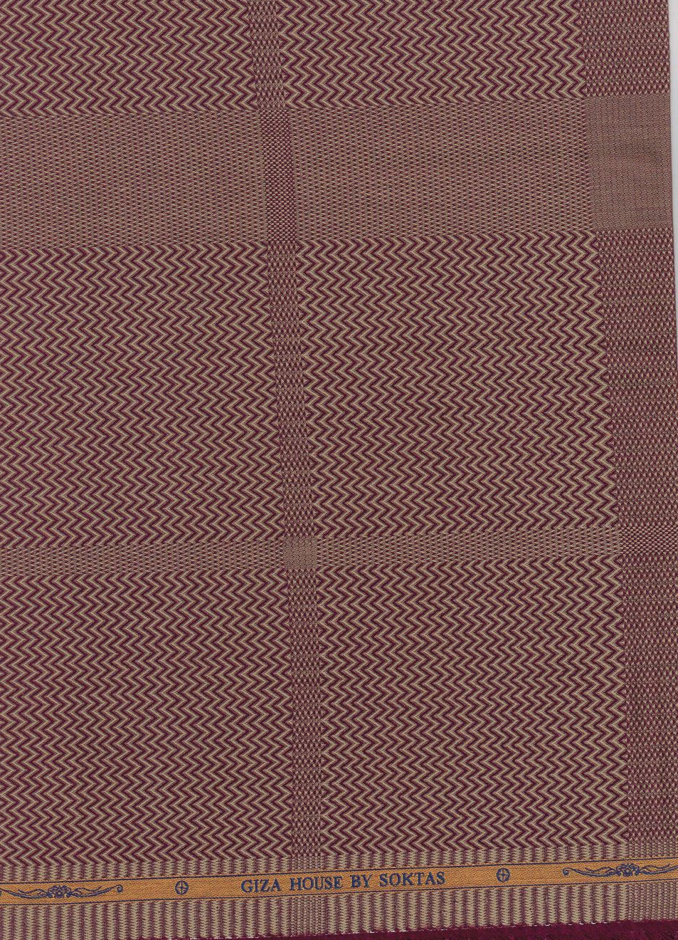 Maroon Dobby self check Soktas shirting fabric