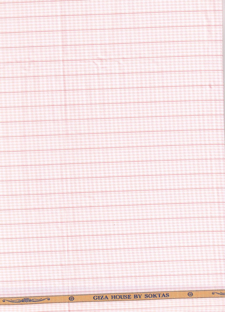 Soktas Giza Cotton Stripe Pink shirt fabric
