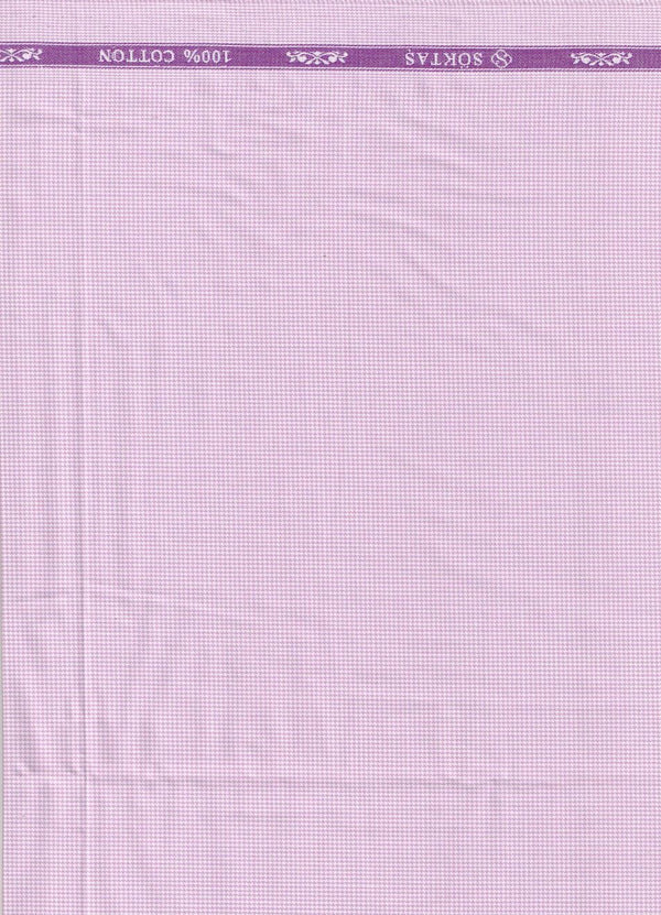 Pink plain dobby Soktas shirting fabric