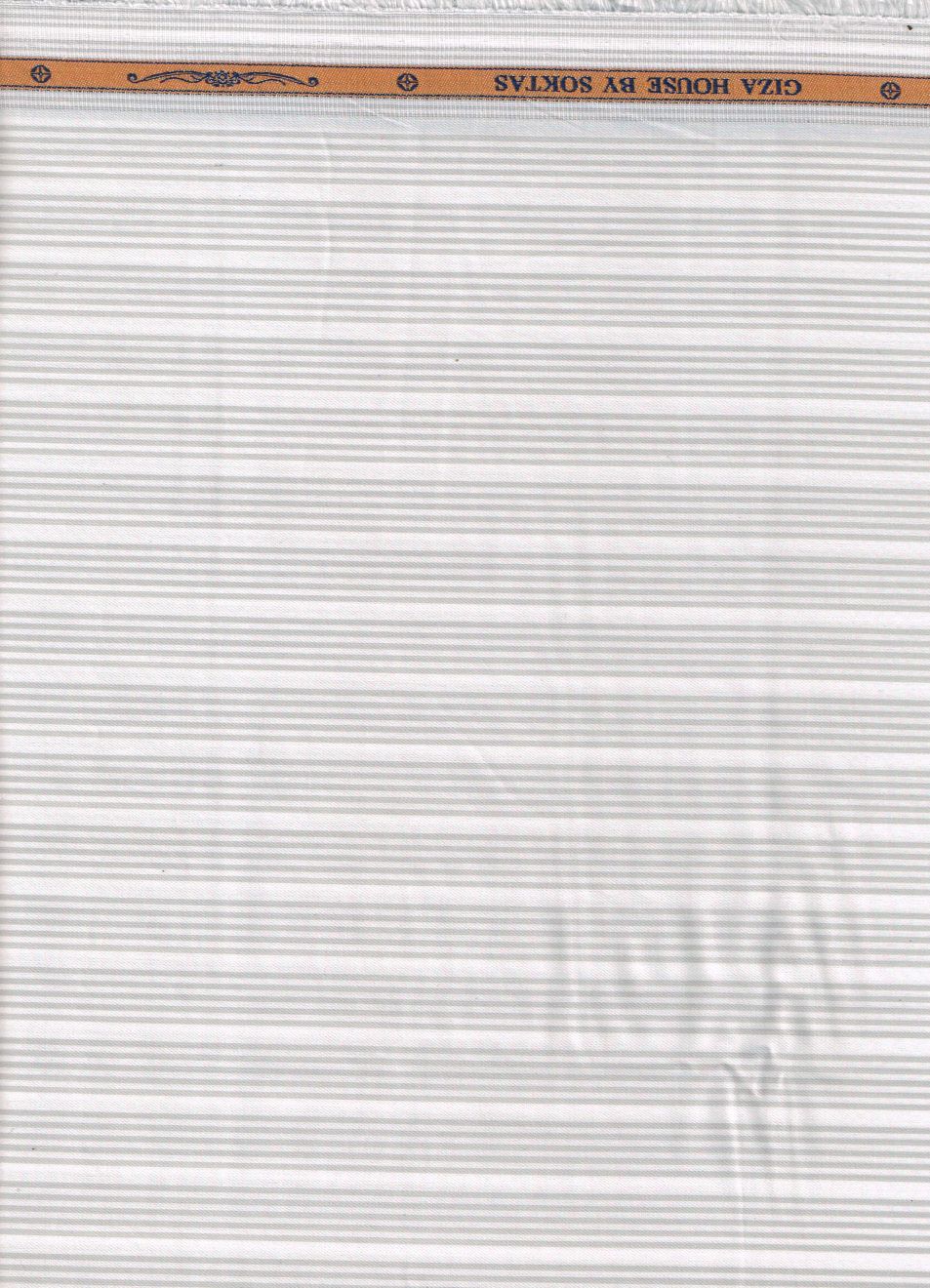 Grey micro stripes on whiote background Soktas shirting fabric