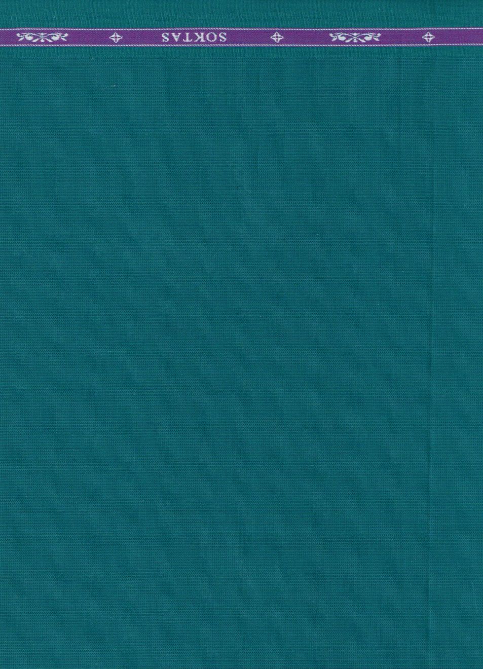 Peacock Green plain Soktas shirting fabric