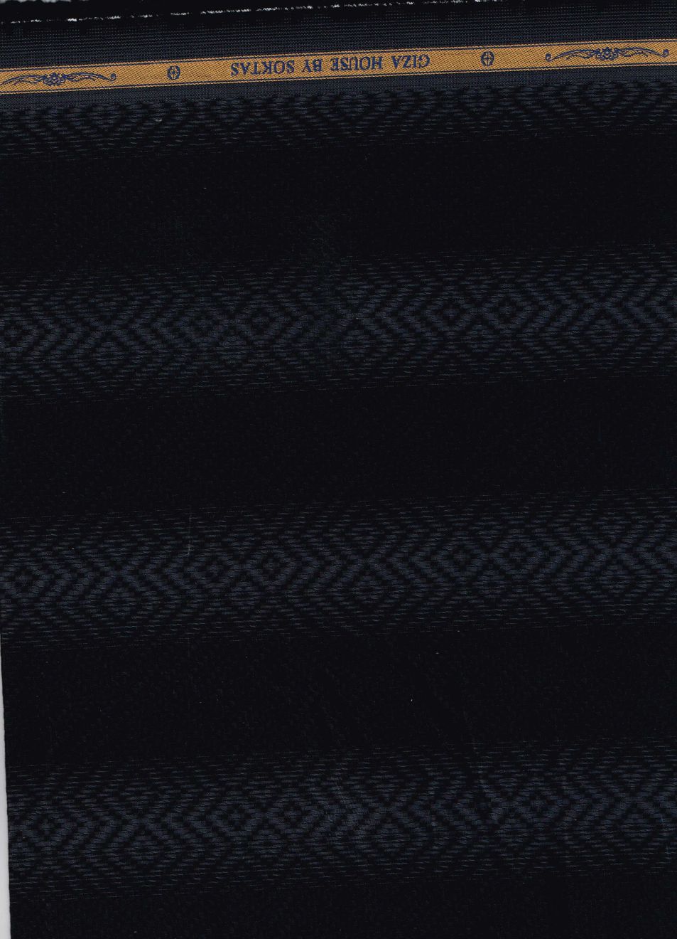 Black & Grey Dobby Bold Stripe Soktas Shirting Fabric
