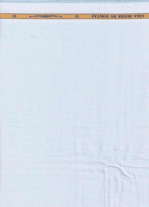 Sky blue dobby pattern Soktas shirting fabric