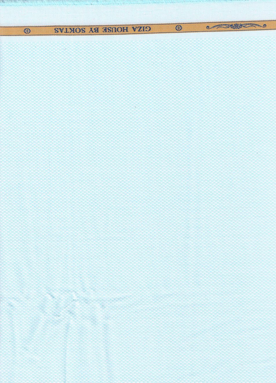 Aqua Blue plain dobby Soktas shirting fabric