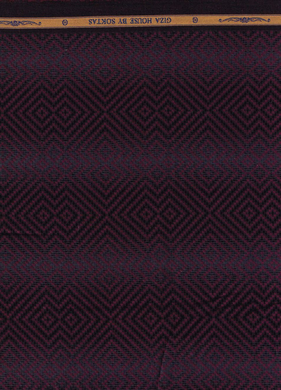 Dark Maroon jacquard pattern Soktas shirting fabric