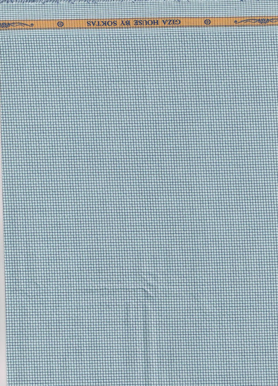 Light sea Green Dobby Self Check pattern Soktas shirting fabric