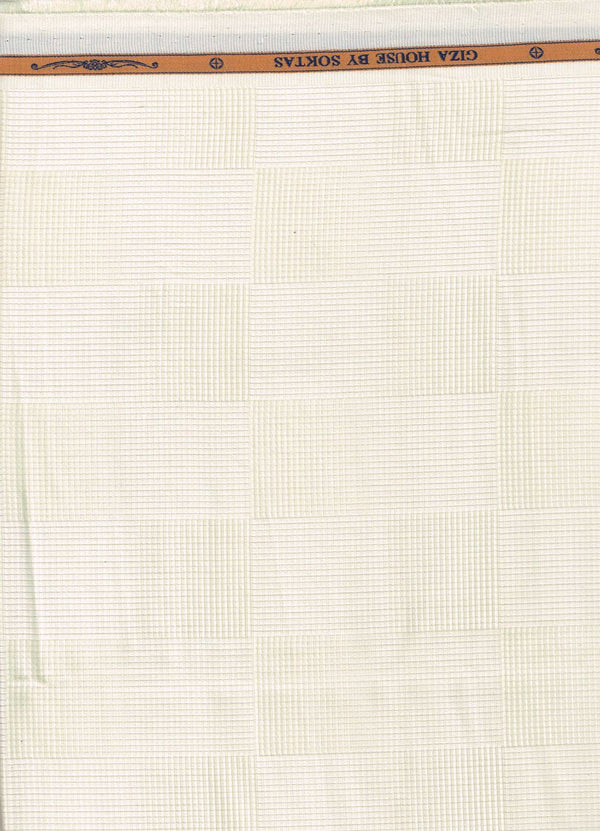 Yellow Dobby Checks Soktas shirting fabric
