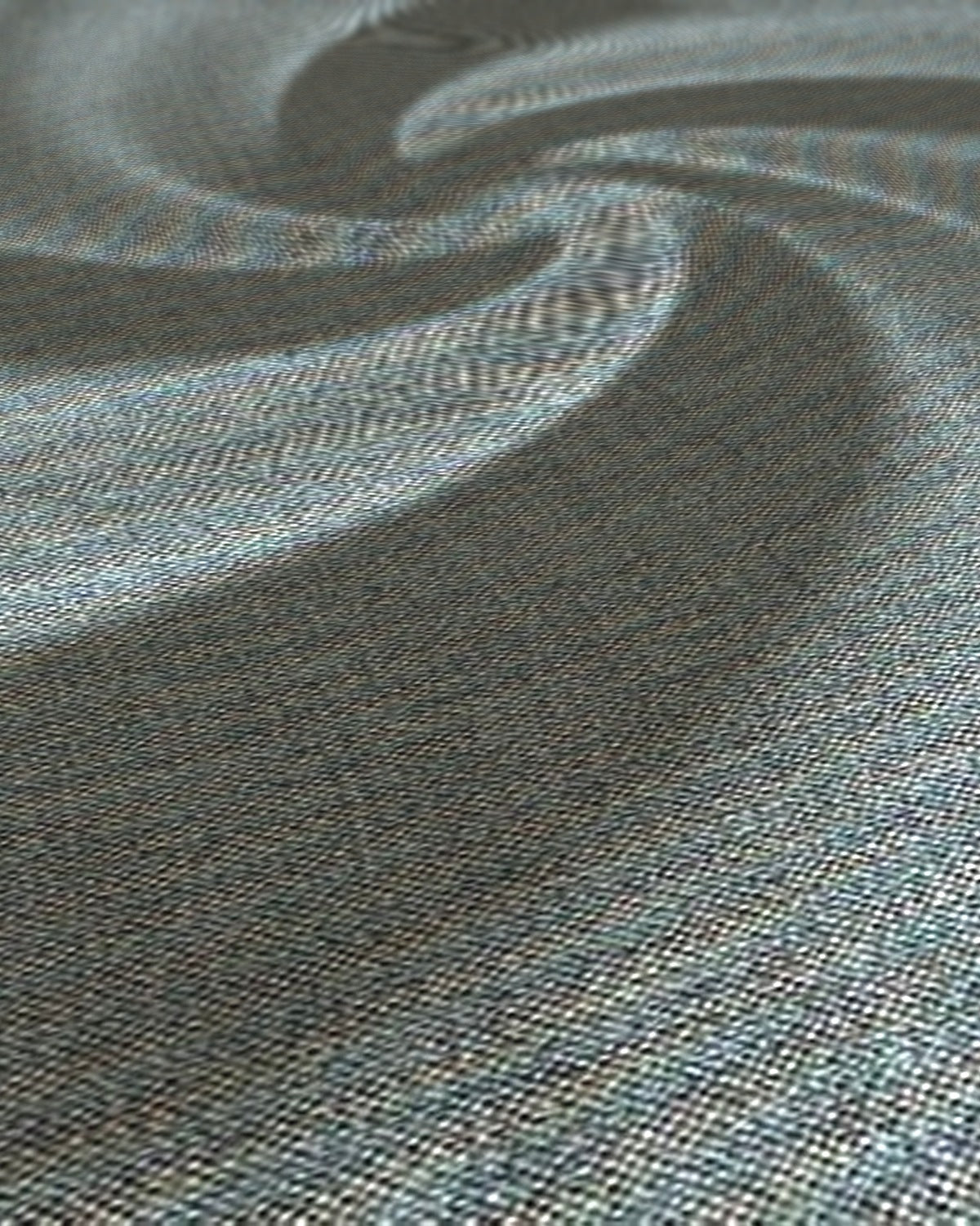 Arvind Terry Rayon Unstitched Suiting Fabric Grey - weave close-up with draped swirl
