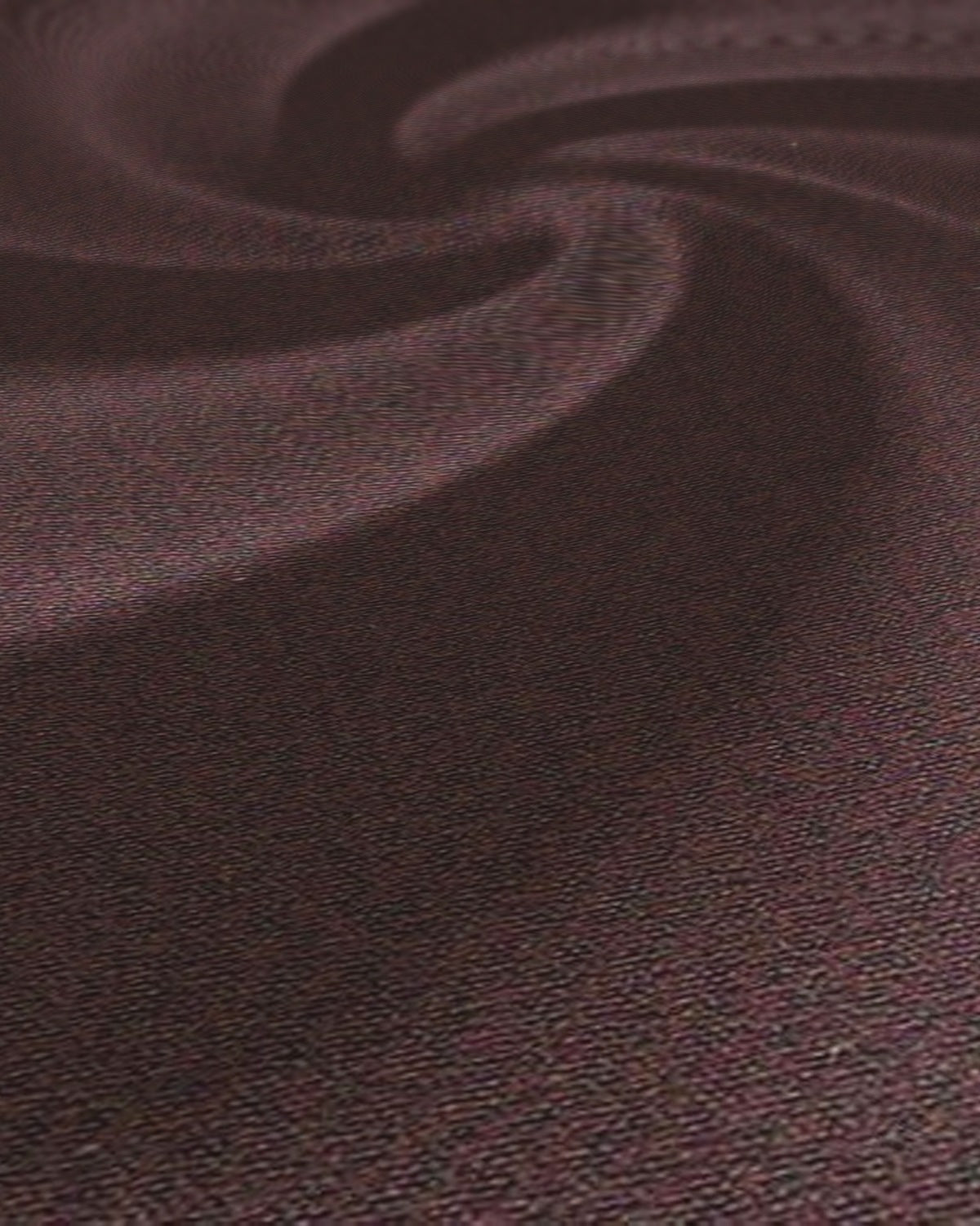 Arvind Cotton Satin Shirt Fabric Brown - weave close-up with draped swirl
