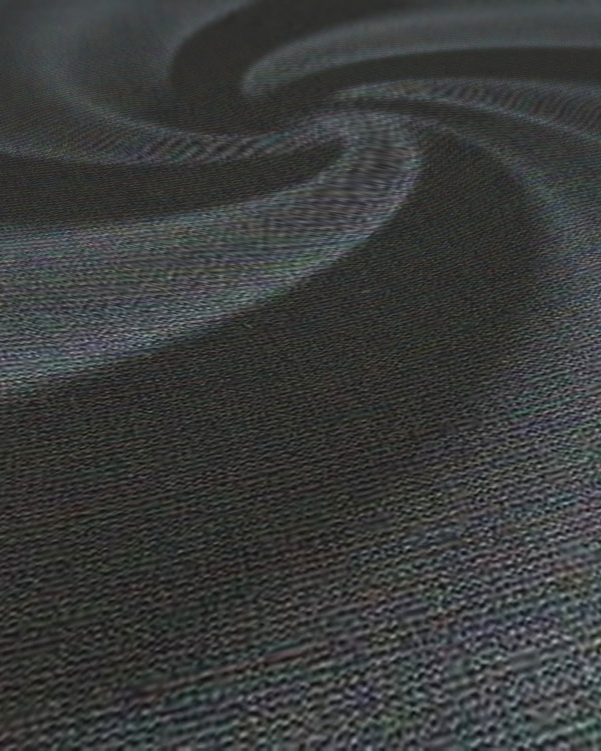 Arvind Terry Rayon Unstitched Suiting Fabric Dark Grey - weave close-up with draped swirl