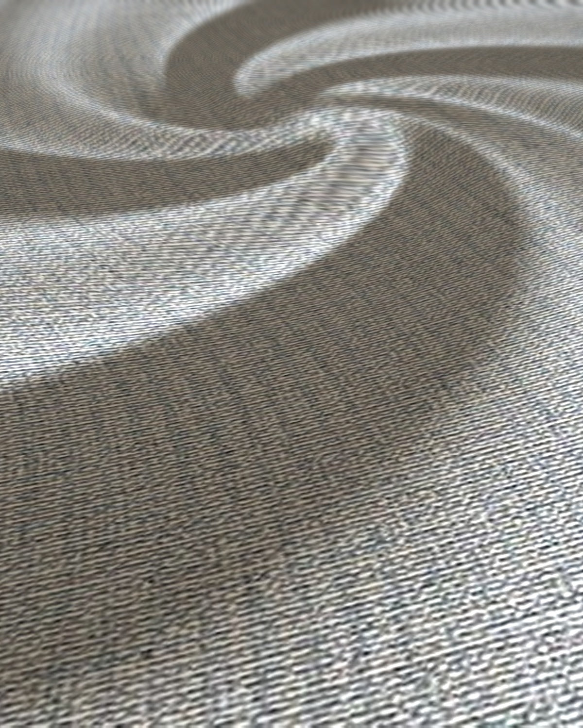 Arvind Lycra Stretchable Suiting Fabric Light Grey - weave close-up with draped swirl