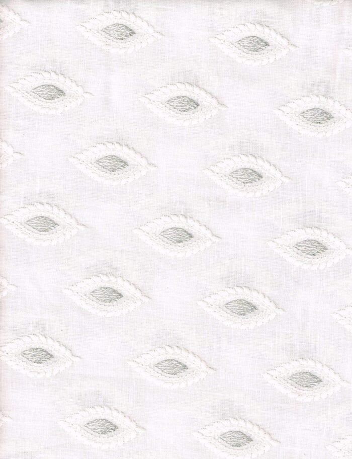 Pee Gee Jacquard White Shirting Fabric