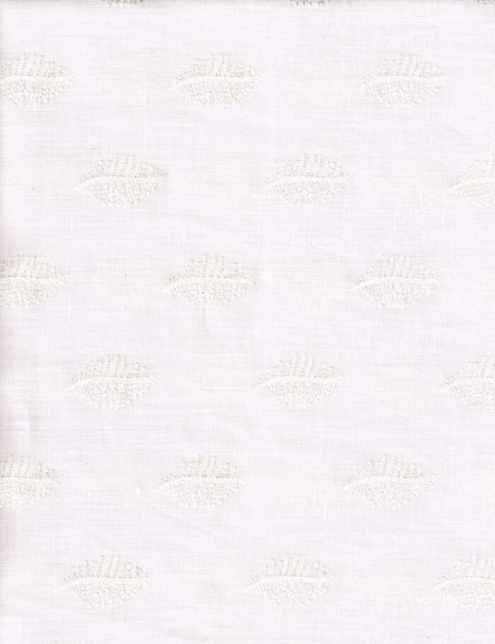Pee Gee Jacquard White Shirting Fabric