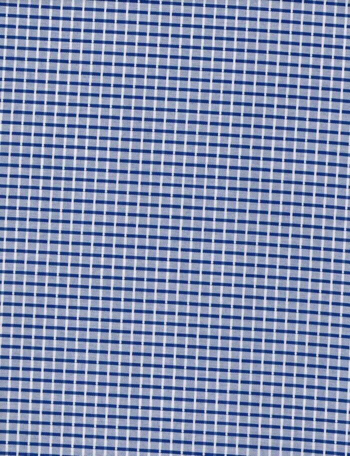 Mafatlal Blue Printed Cotton Shirting fabric