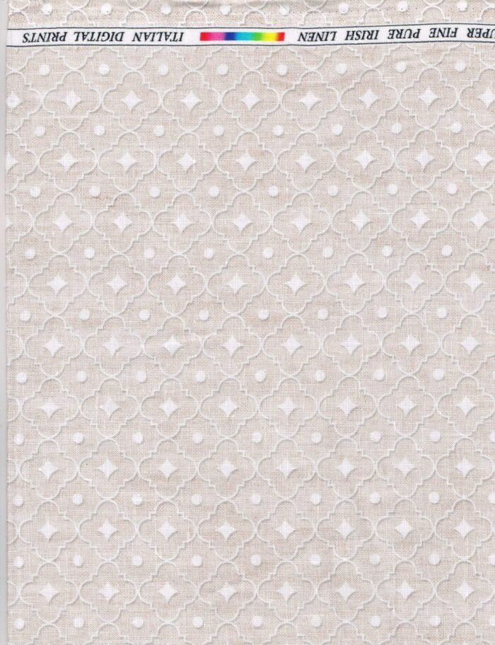 Pee Gee Beige Digital Print Shirting fabric