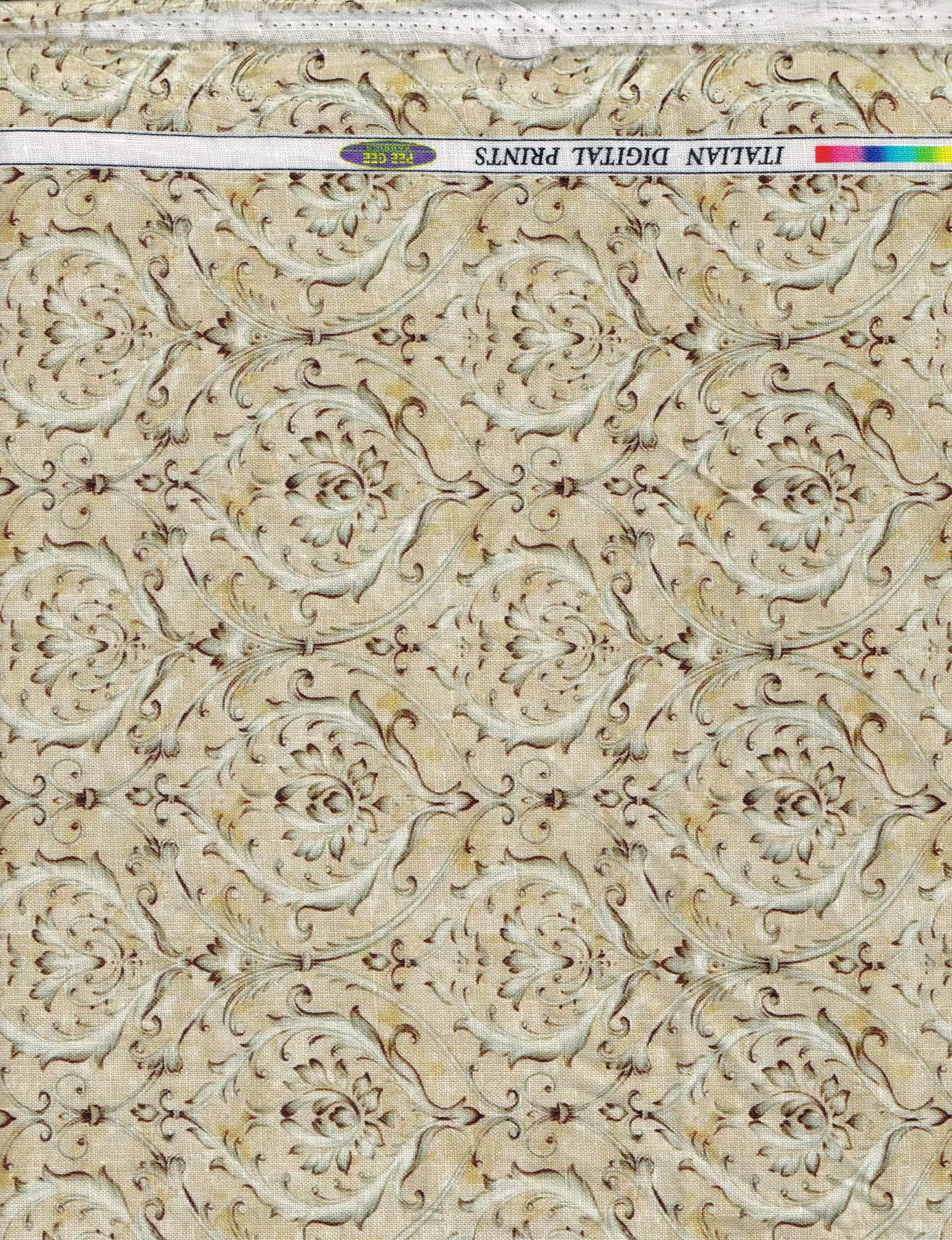 Pee Gee Brown Digital Print Brown Shirt fabric