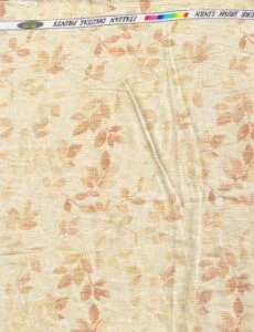 Pee Gee Digital Print Yellow Shirting Fabric