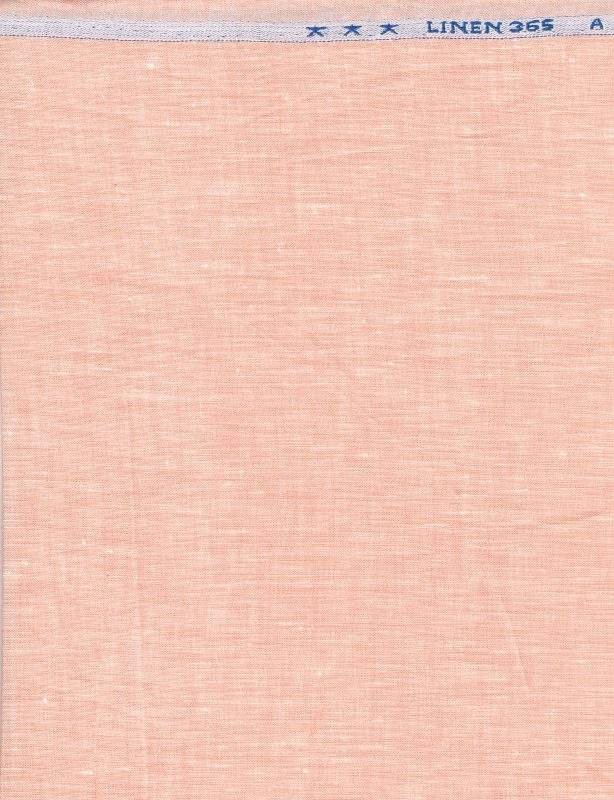 Pure Linen shirting 80 Lea by Arvind - peach color