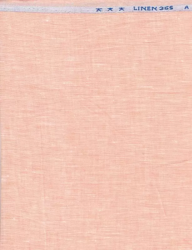 Pure Linen shirting 80 Lea by Arvind - peach color