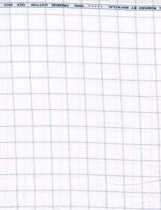 Mafatlal White Checks shirting Fabric