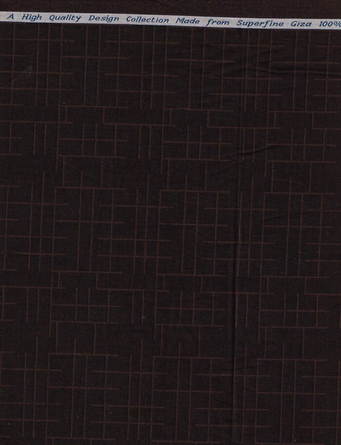 ARVIND COTTON SHIRT FABRIC DARK DARK BROWN