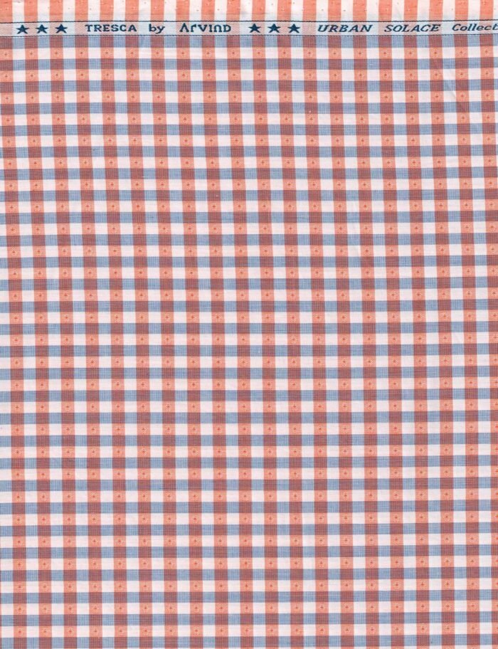 Arvind Tresca Cotton Checks Shirting Fabric