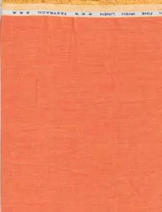 Arvind Orange Linen Shirting Fabric