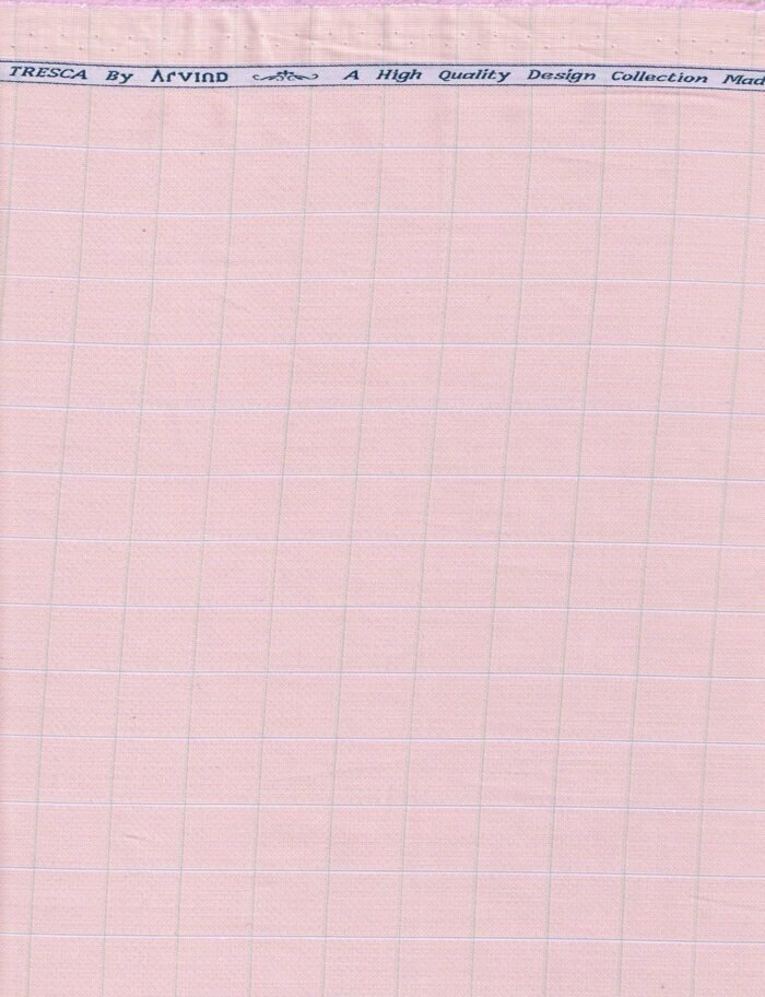 Arvind Tresca Cotton Pink Shirting fabric