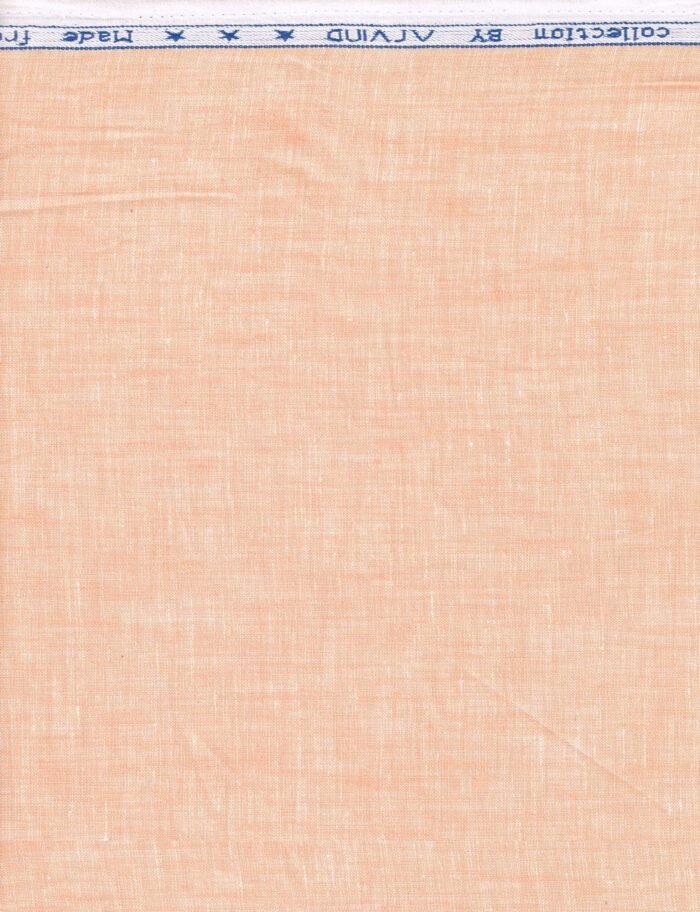 Arvind Deep Peach Linen Shirting Fabric