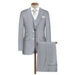 Raymond Luxurious Unstitched Polywool Trousers & Suiting Fabric Silver Grey - 1098231