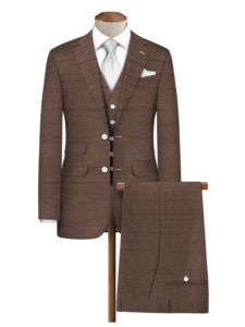 Raymond Luxurious Unstitched Polywool Trousers & Suiting Fabric Brown - 1035748