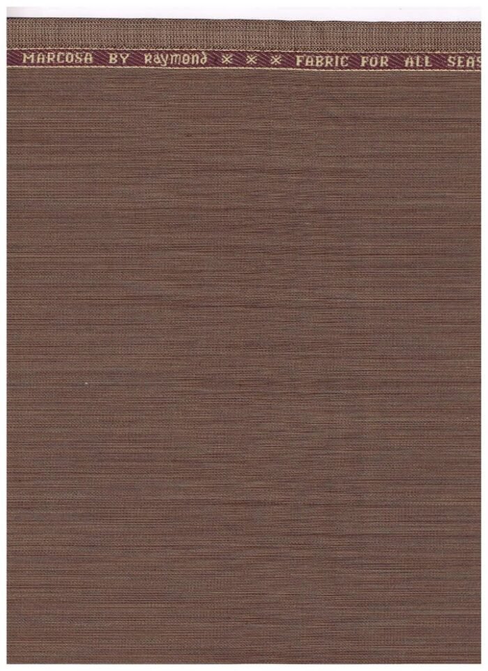 Brown Raymond Polywool Suiting fabric