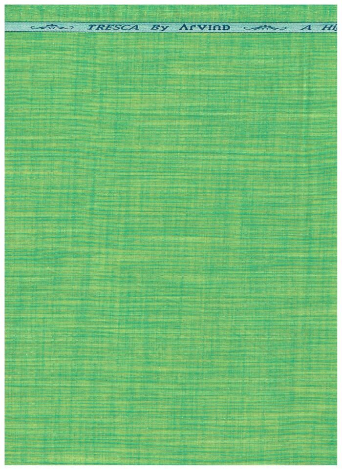 Arvind Green Tresca Cotton shirting Fabric