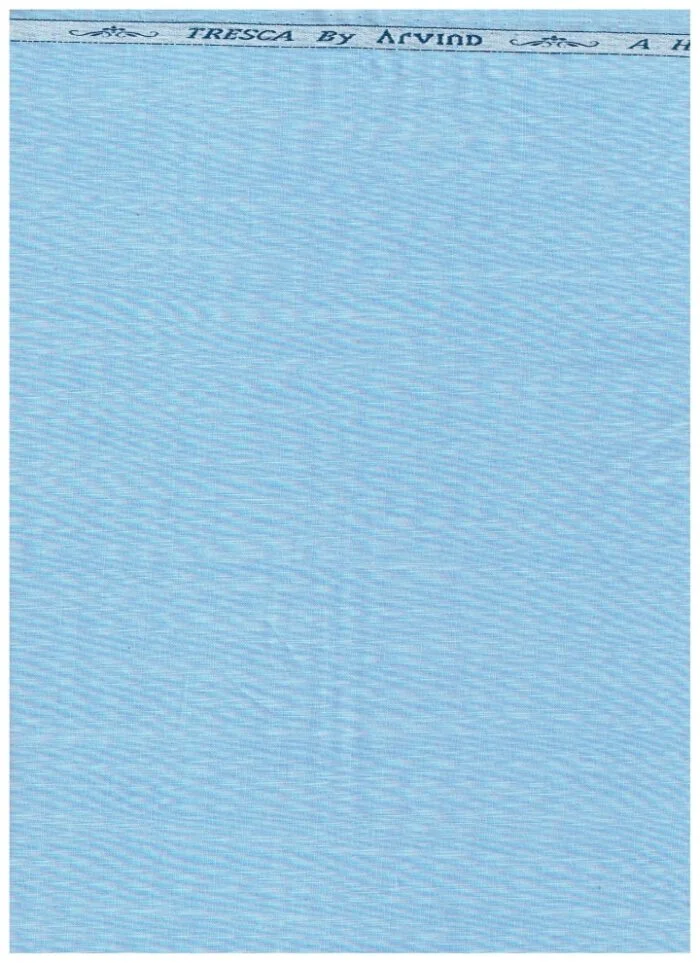 Arvind Light Blue Cotton shirting Fabric