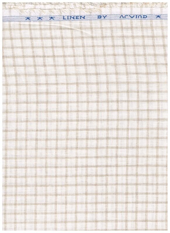 ARVIND LINEN SHIRTING-BEIGE