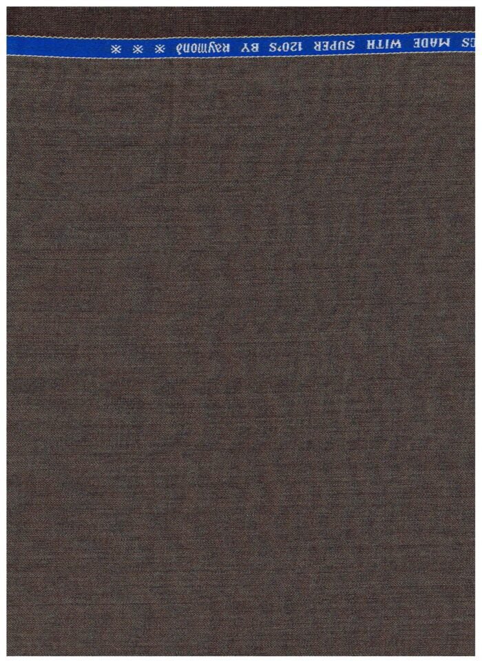 RAYMOND POLY WOOL SUITING-BROWN