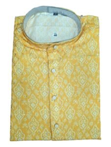 YELLOW KURTA FOR MEN