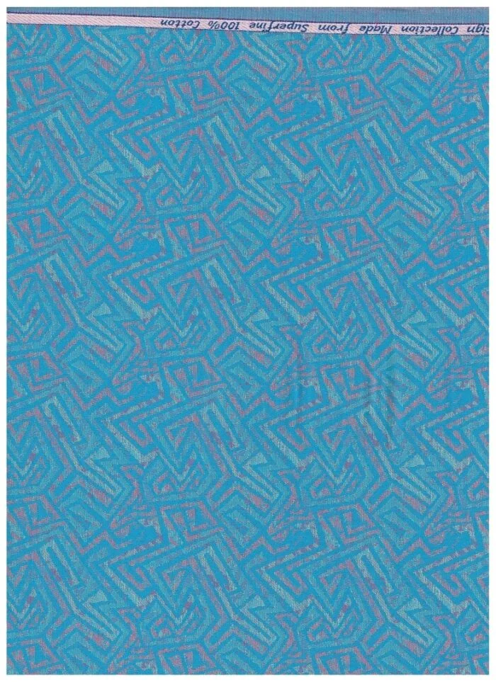 Arvind Jacquard Blue Shirting Fabric