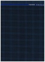 Raymond Navy Blue Cheks Polywool Suiting Fabric