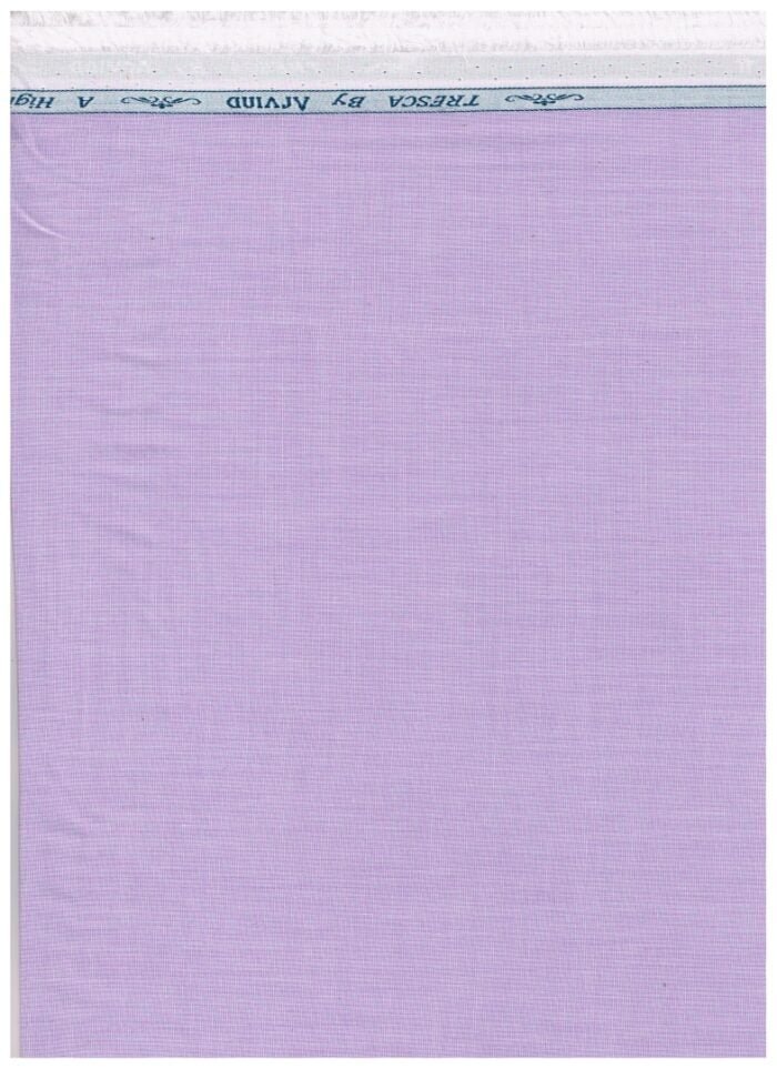 Arvind Purple Tresca Cotton Shirting fabric