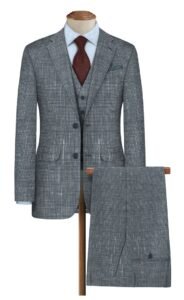 RAYMOND POLYWOOL LINEN SUIT LIGHT GREY