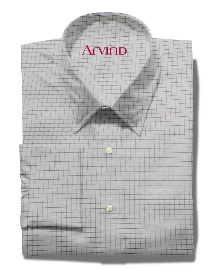 arvind cotton shirt micro checks