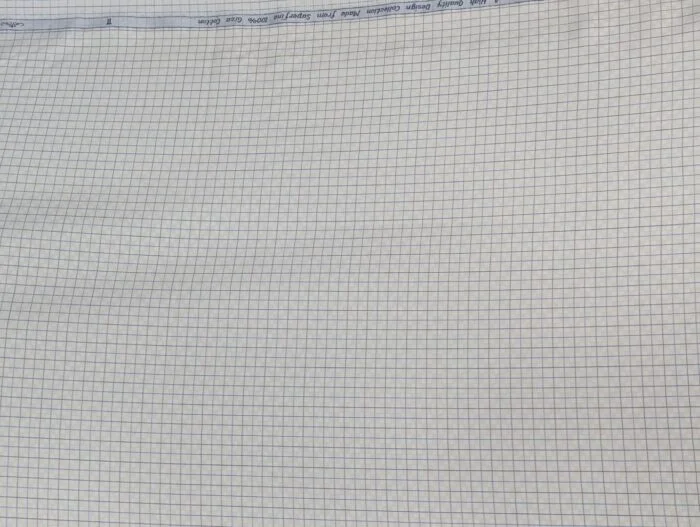 Arvind Off White Checks Shirting Fabric