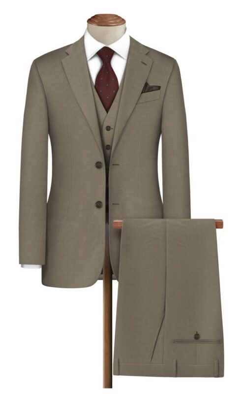 raymond super 120s polywool suit beige