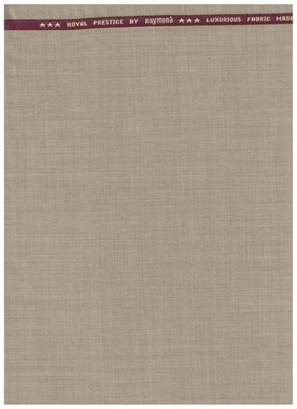 Raymond Beige Polywool Suiting Fabric