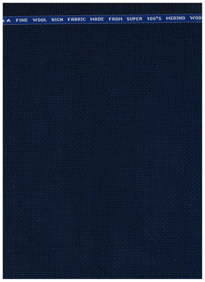 Raymond Navy Blue Polywool Suiting Fabric