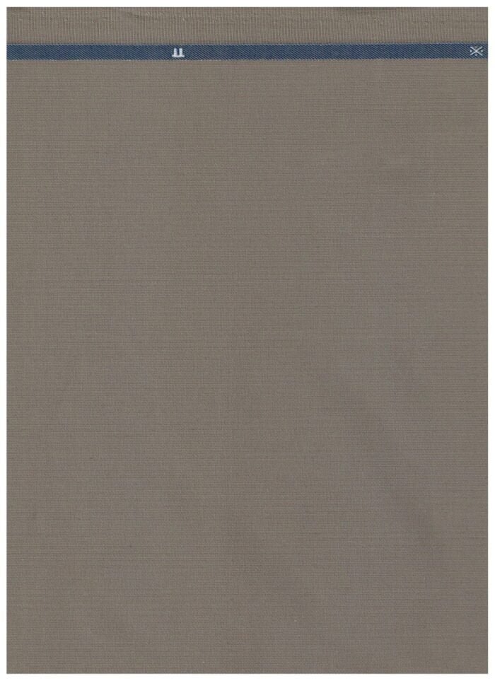 Arvind Granite Grey Cotton Lycra Suiting Fabric