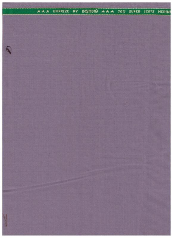 Raymond Violet Polywool Suiting Fabric