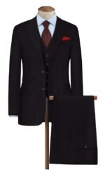 Raymond Dark Brown Polywool Suit