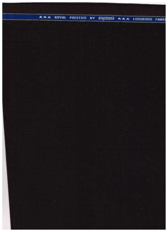 Raymond Dark Brown Polywool Suiting Fabric